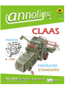 CLAAS Mähdrescher Typ Matador & Perkins 6 Zyl. Diesel Motor Typ 6.354 Bild- Bedienungsanleitungen & Bild- Ersatzteillisten & Explosionszeichnungen - annoligno 947